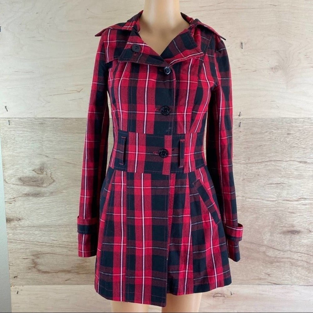 G by Guess Red Black Striped Jacket